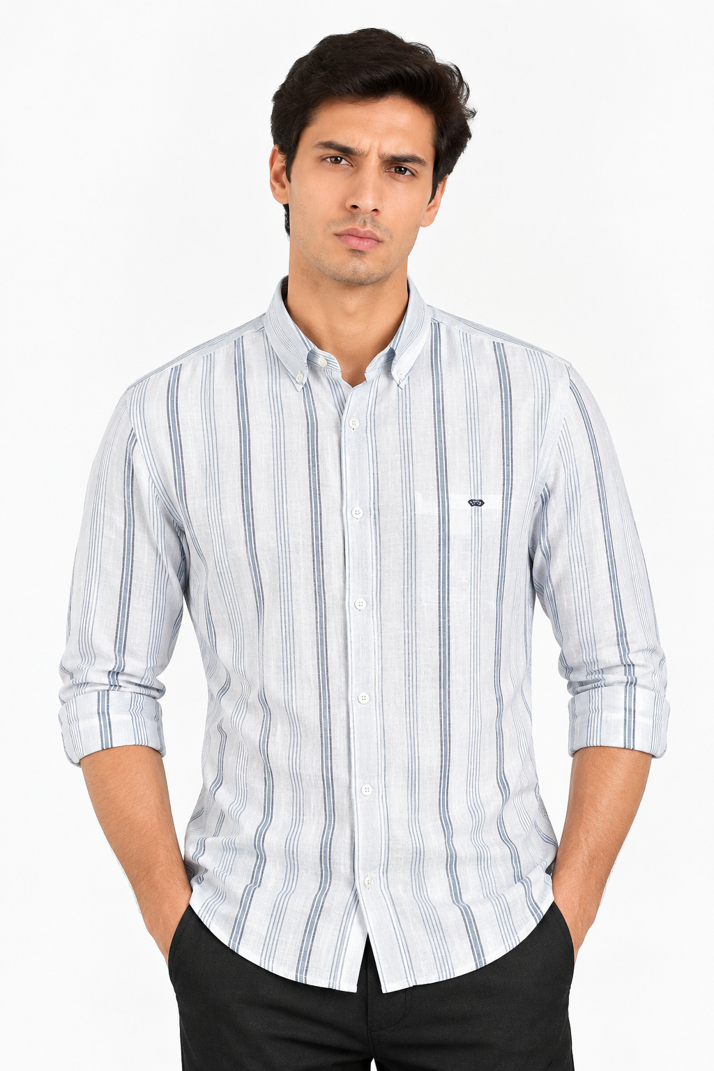 Linen Stripe Shirts - WB 1433