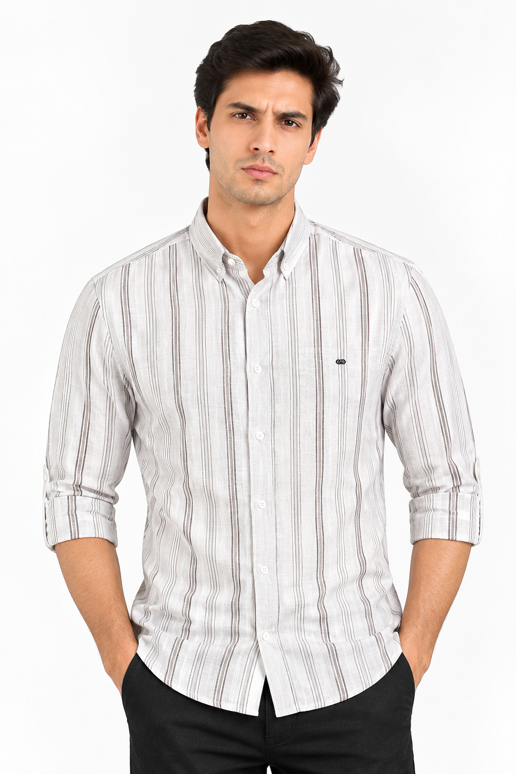 Linen Stripe Shirts - WB 1433
