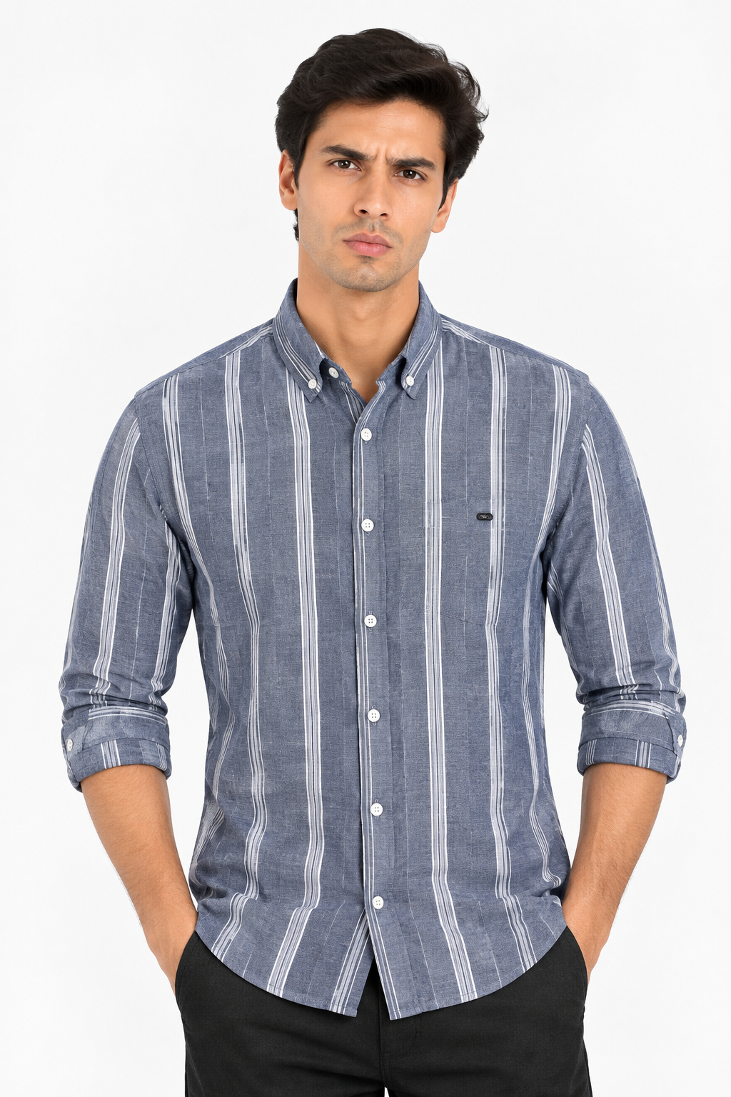 Linen Striped Shirt - WB 1434