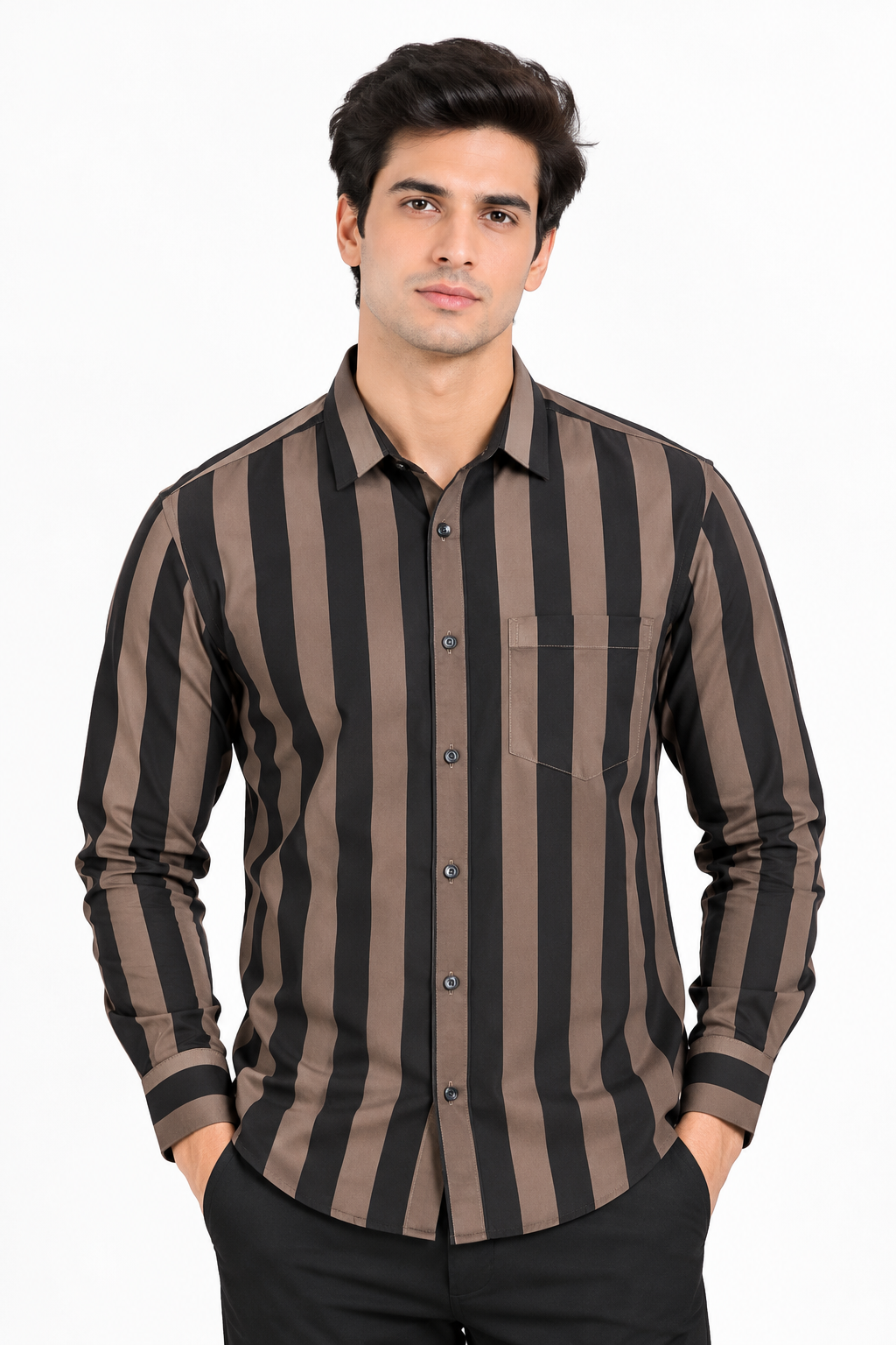 Striped Men's Shirts - WB 1435