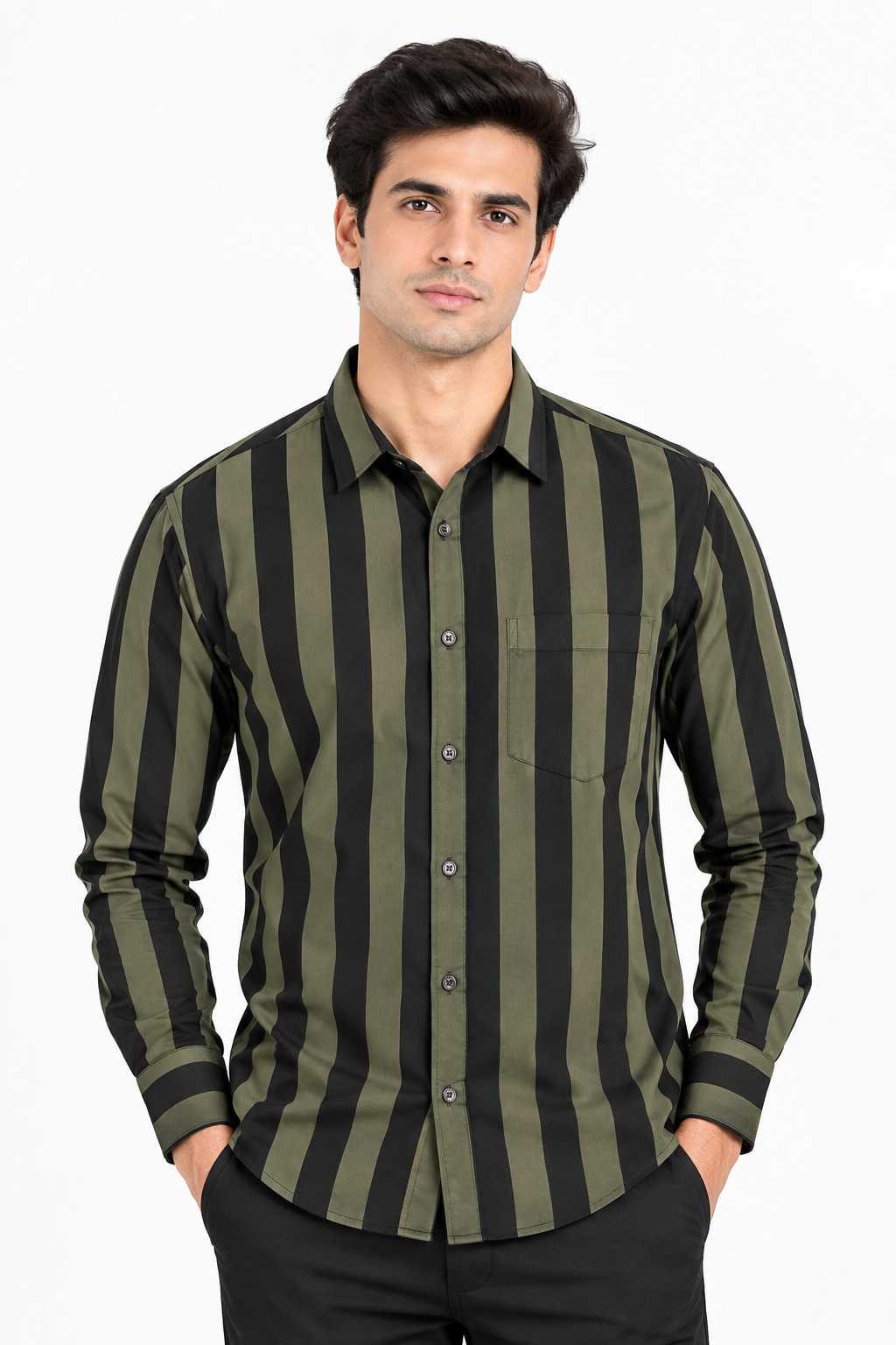 Striped Men's Shirts - WB 1435