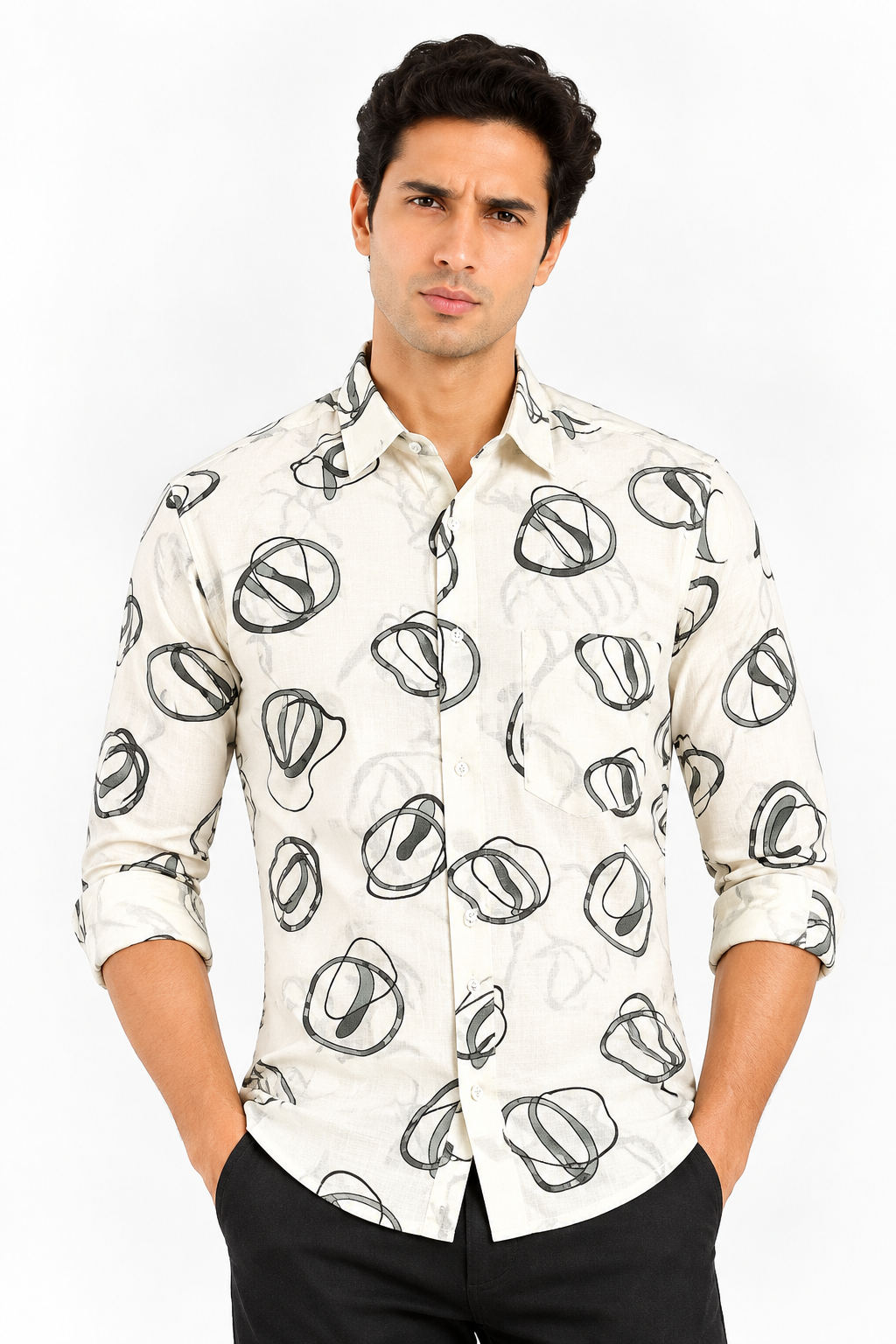 Geometric Printed Casual Shirts - WB 1424