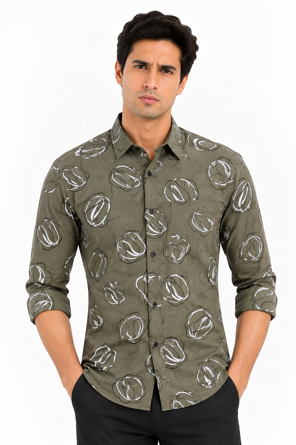 Geometric Printed Casual Shirts - WB 1424
