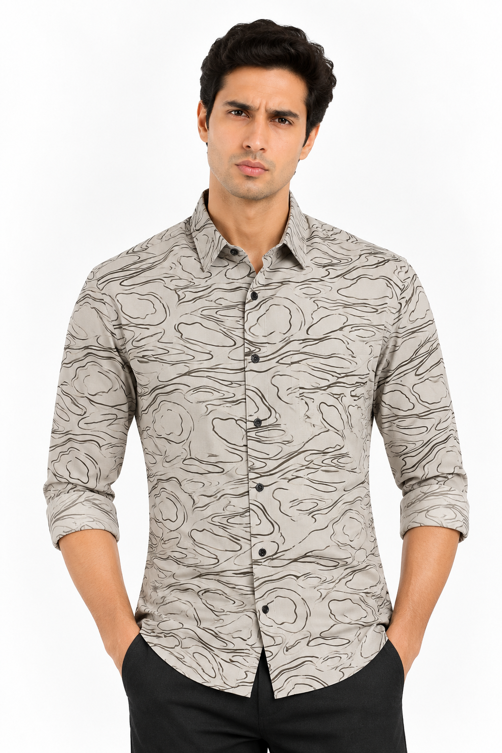 Abstract Prints Casual Shirts - WB 1428