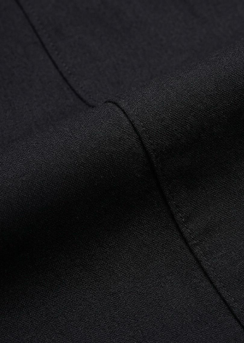 Mens Casual Solid Black Shirt - WB 1338