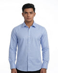 Men's Solid Blue Casaul Shirt - WB 1338