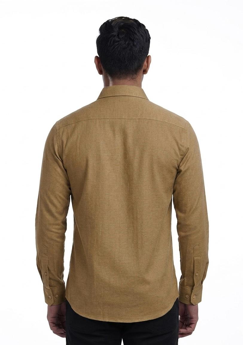 Men's Solid Plain Casual Shirt - WB 1338