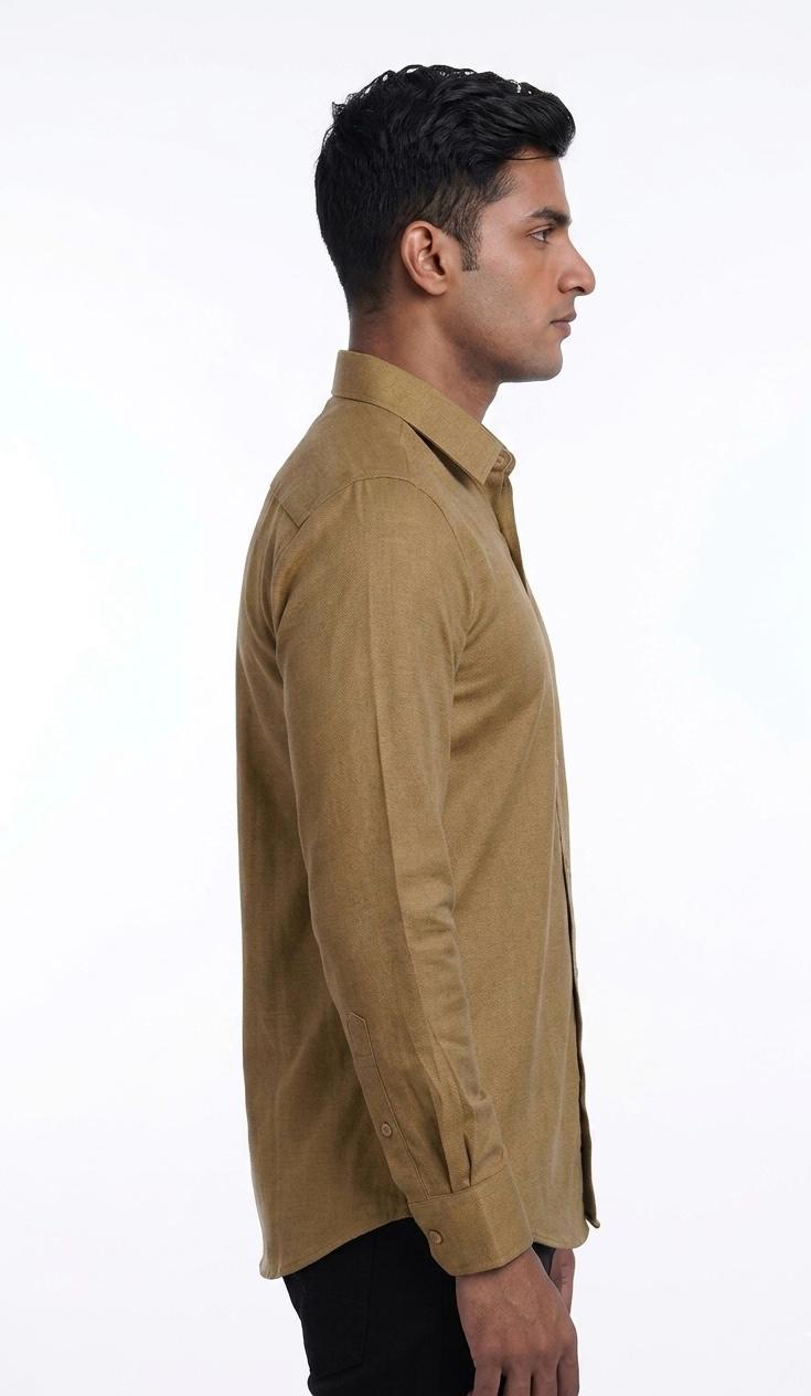 Men's Solid Plain Casual Shirt - WB 1338