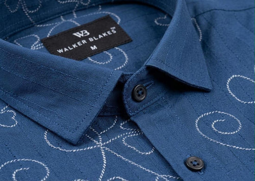 Embroiderey look Short sleeve shirt - WB 1328