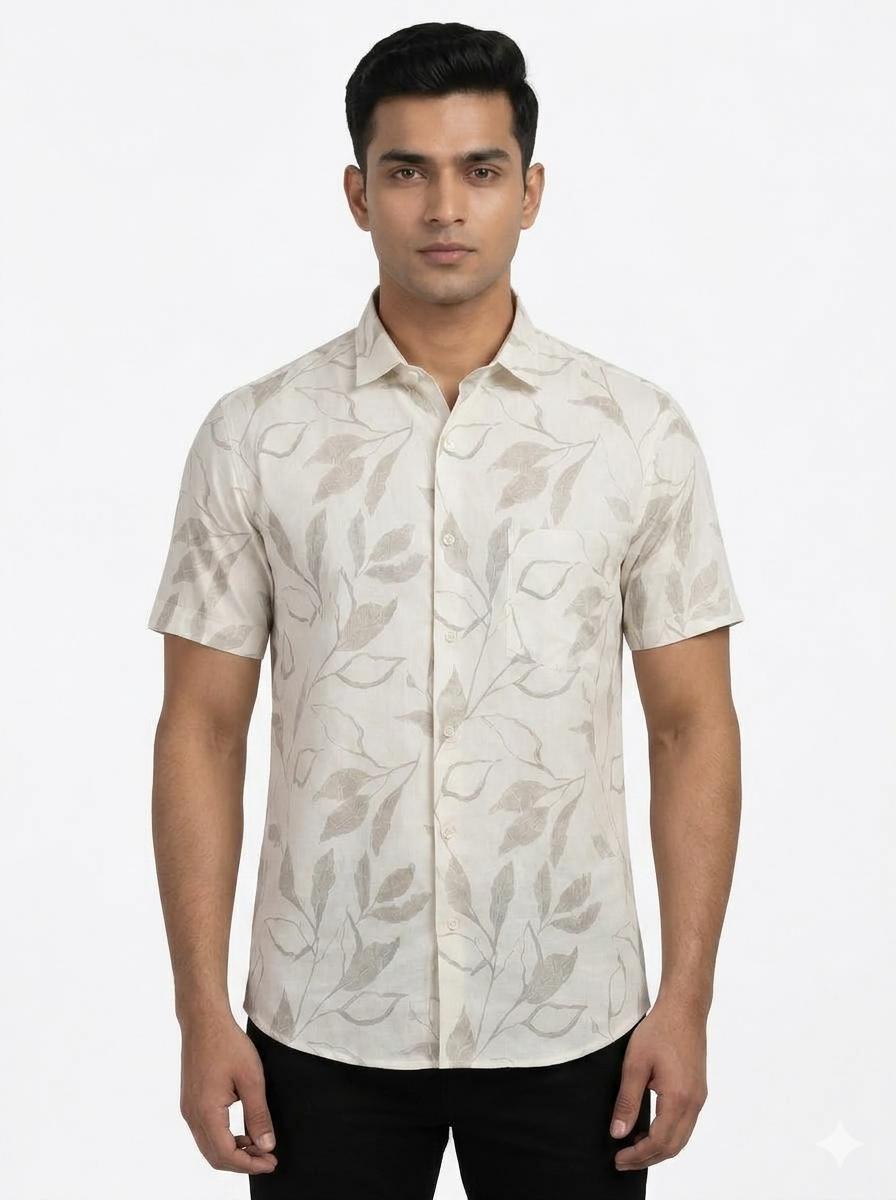 Casual Printed short sleeve shirt - WB 1329