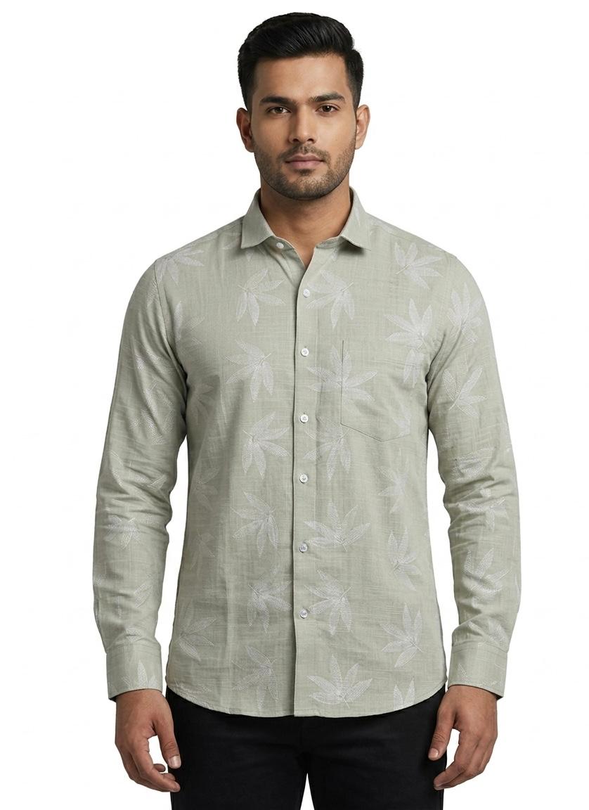 Floral Print Casual Shirts- WB 1336