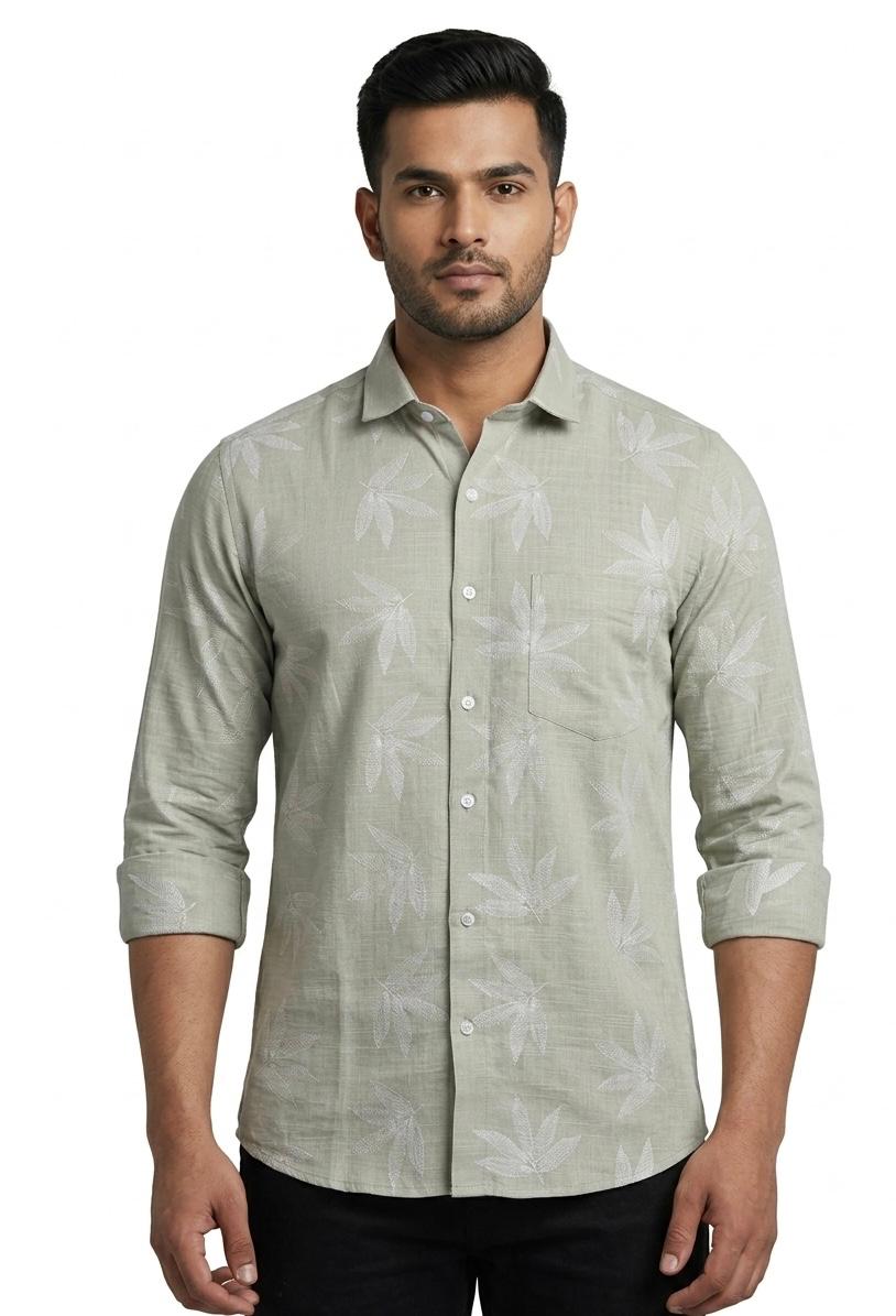 Floral Print Casual Shirts- WB 1336