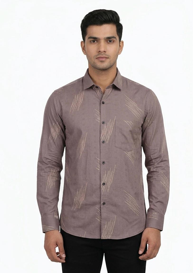 Men's Casual Printed Shirt- WB 1344