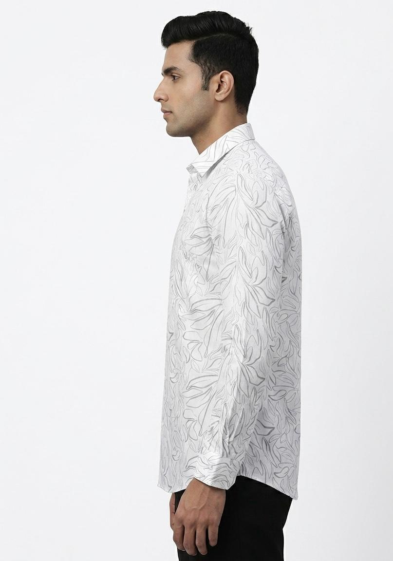 Men's Casual Printed Shirt- WB 1342