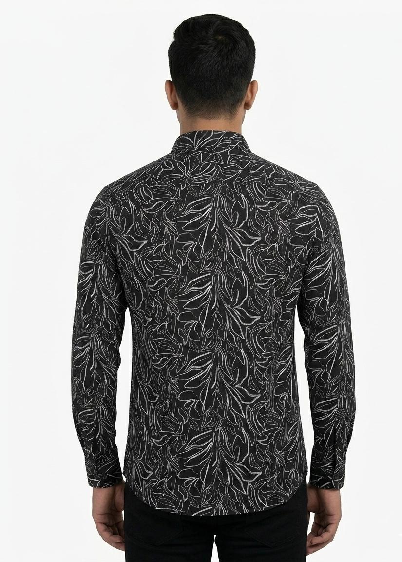 Men's Casual Printed Shirt- WB 1342