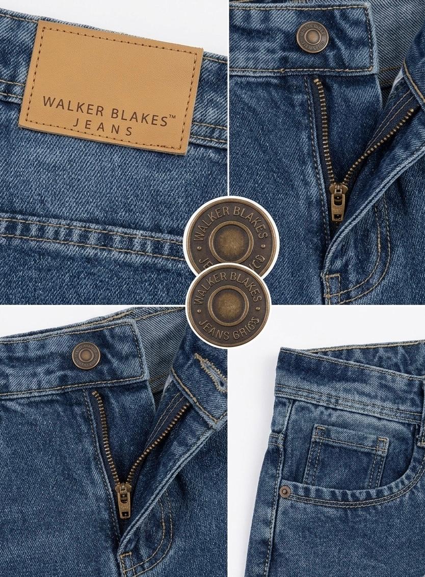 Men's Straight Fit Jeans Spray Wash- WB 102