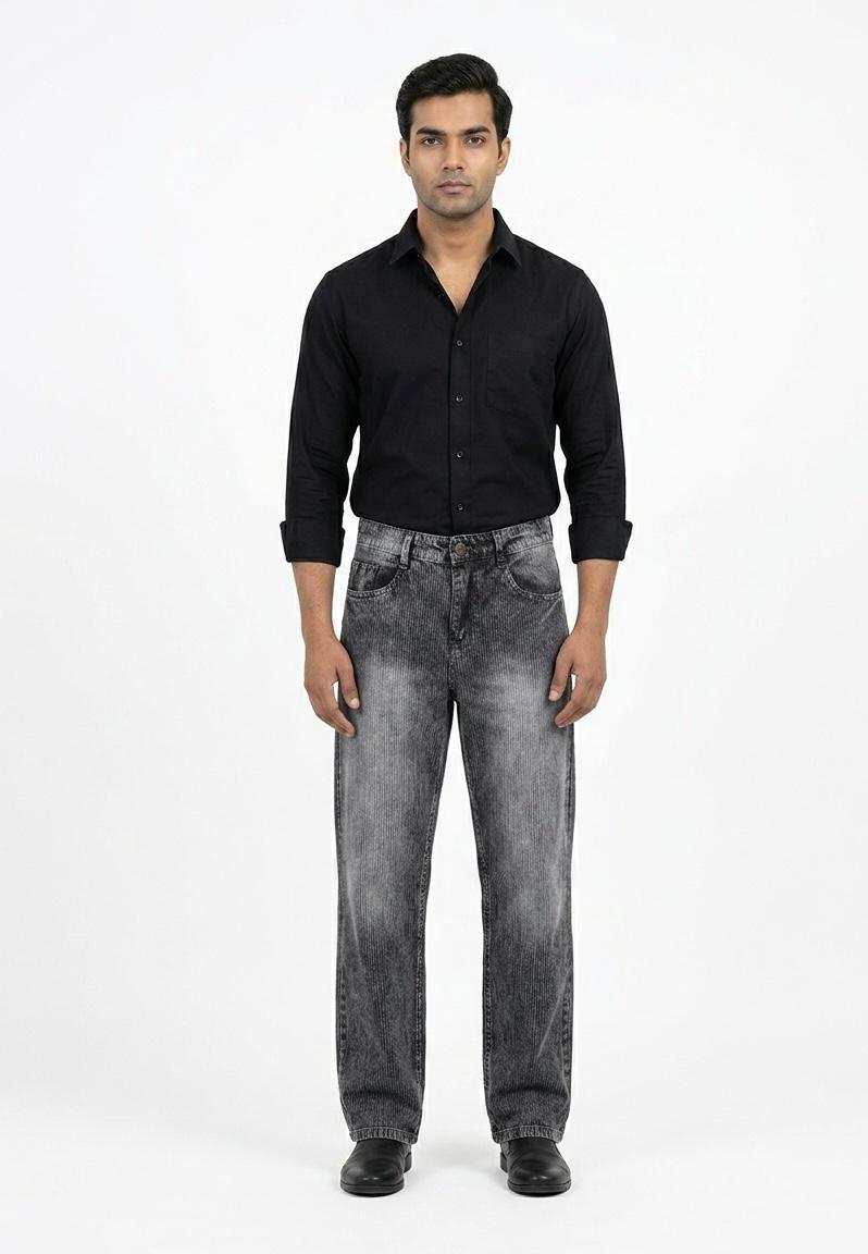 Men's Baggy Fit Corduroy Jeans- WB 103