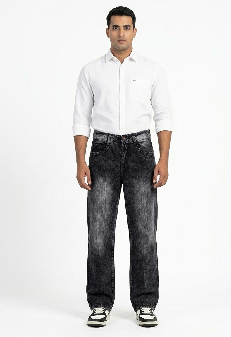 Men's Baggy Fit Corduroy Jeans- WB 103
