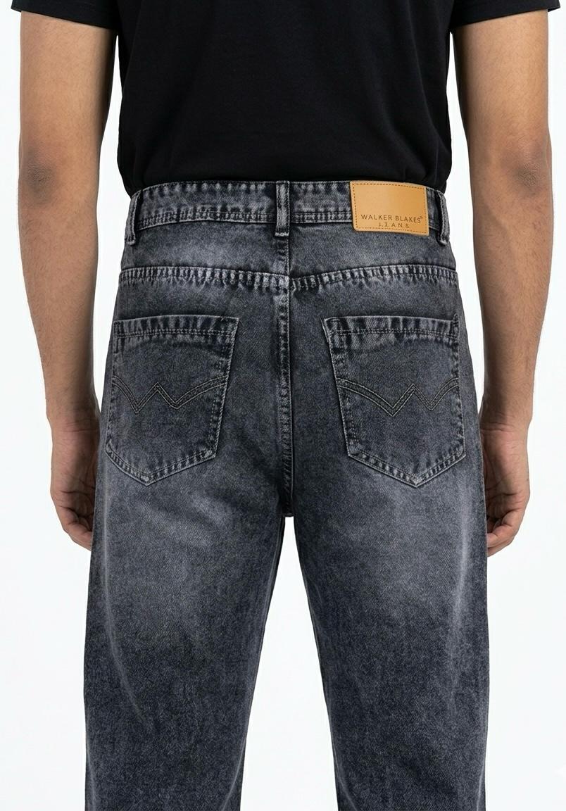 Men's Straight Fit Jeans Spray Wash- WB 102