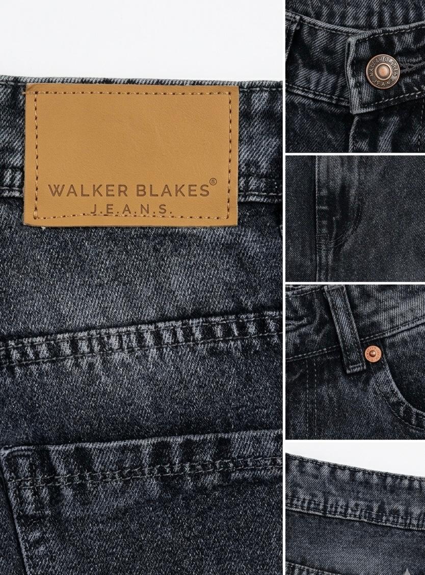 Men's Straight Fit Jeans Spray Wash- WB 102