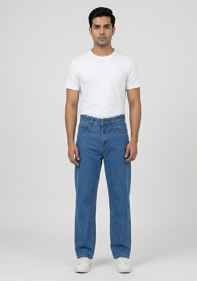 Men's Straight Fit Jeans- WB 101