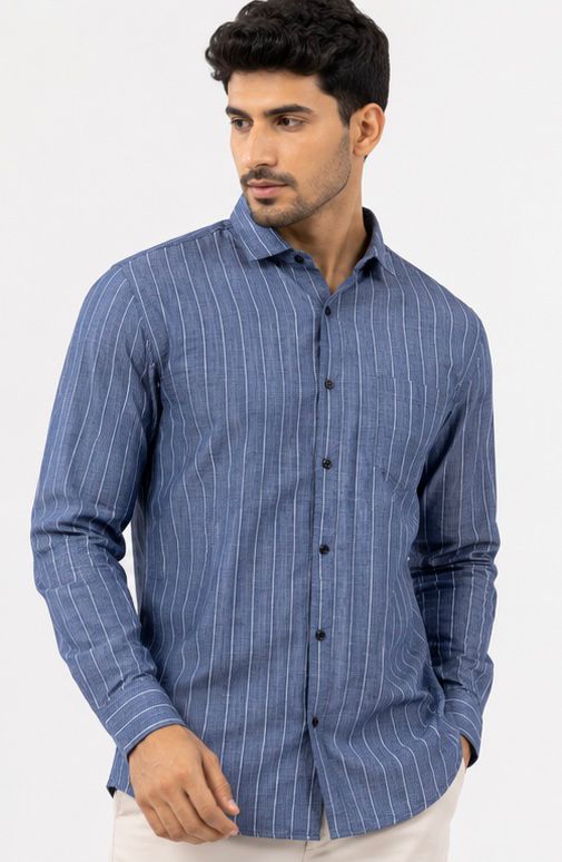 Linen Stripe Shirts - WB 1422