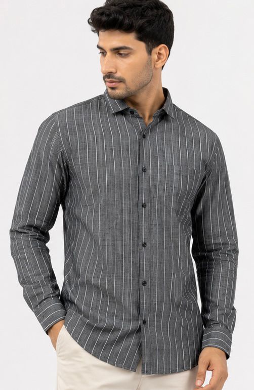 Linen Stripe Shirts - WB 1422